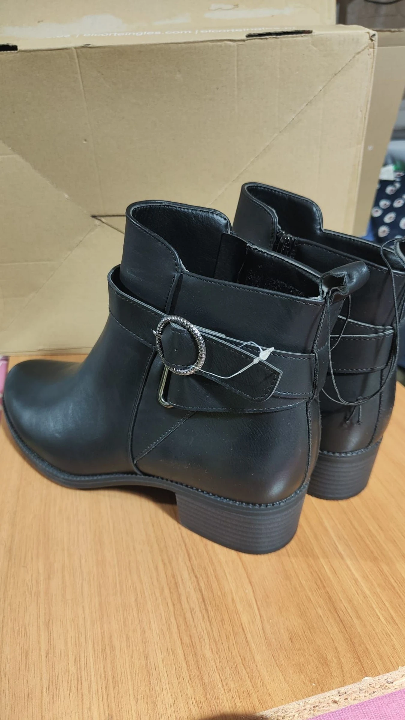 Botines planos cor preto tamanho 42 – photo 4